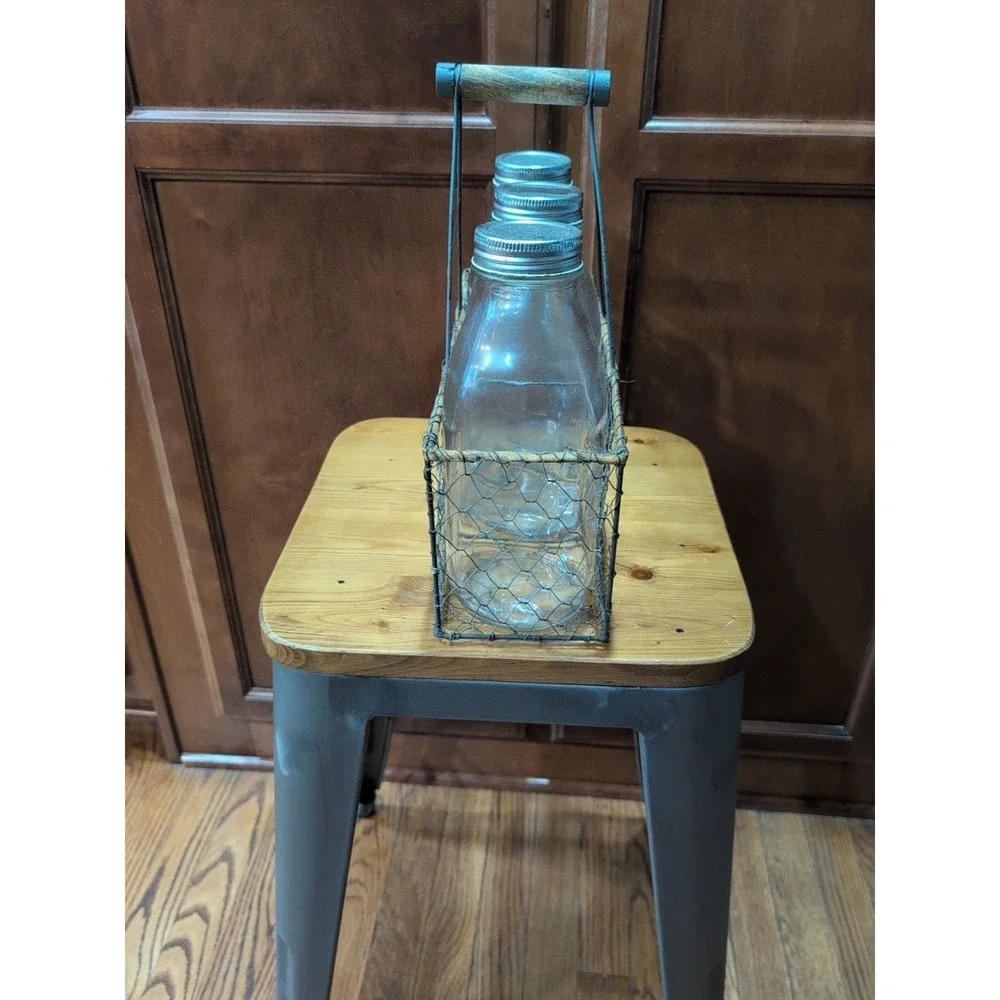 Fritta del Prato Glass Bottles retro wire